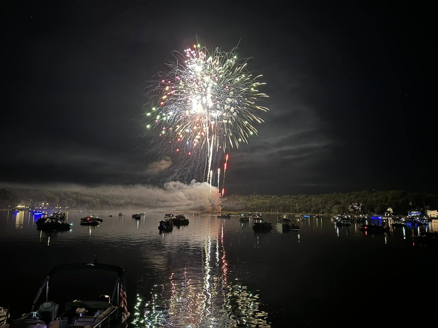 Fireworks over Lower Prior Lake